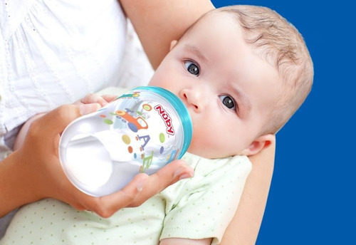 Imagen 7 de 8 de Mamadera Nuby Natural Touch Boca Ancha 360ml Antocolico