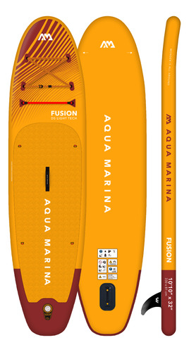 Tabla Paddle Surf Inflable 330 Cm Fusion | Aqua Marina Amarillo