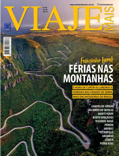 Revista Viaje Mais 240, de a Europa. Editora Europa Ltda., capa mole em português, 2021
