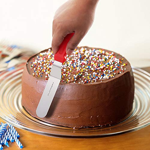 Angled Icing Spatula, Stainless Steel Offset Spatula, C...