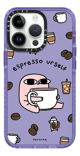 Case iPhone 15 Plus Ketnipz Espresso Urself Lila