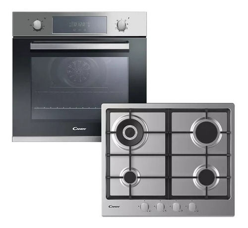 Imagen 1 de 9 de Combo Candy Horno Electrico Fcp605x + Anafe A Gas Chg6brwpx