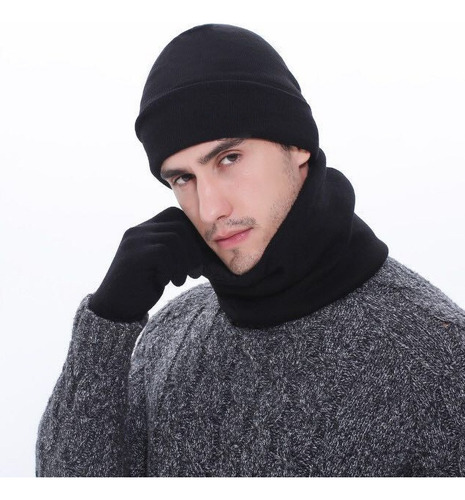 Gorro Bufanda Cuello Unisex Invierno Guantes Termicos