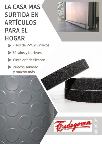 Imagen 4 de 5 de Camino Antideslizante Pvc Multiuso De 130 Cm Ancho X Metro