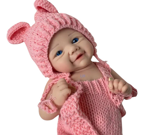 Bebé Reborn Original Silicona Sólida 45cm Fany Doll 2.7kg