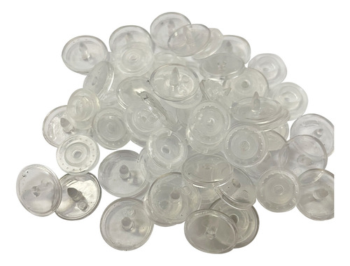 Botões De Pressão Plastico Tic Tac Coloridos 12mm 50 Botões Cor Botão Plastico Transparente