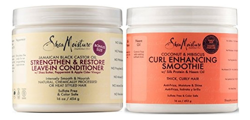 Set Shea Moisture Para El Fortalecimiento Crecimiento Y