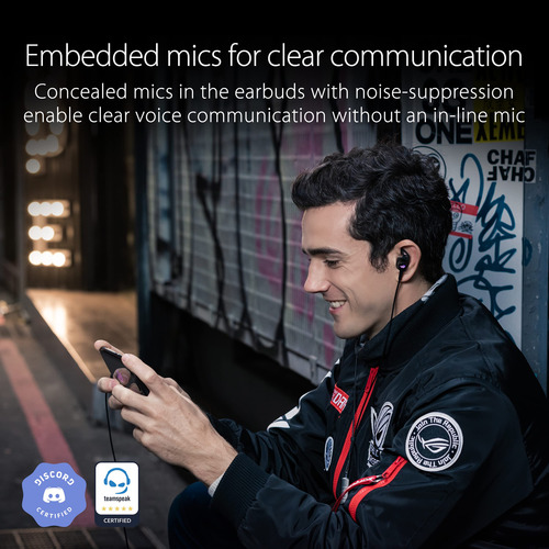 Fones De Ouvido Para Jogos Asus Rog Cetra Ii Earbuds Com Mic