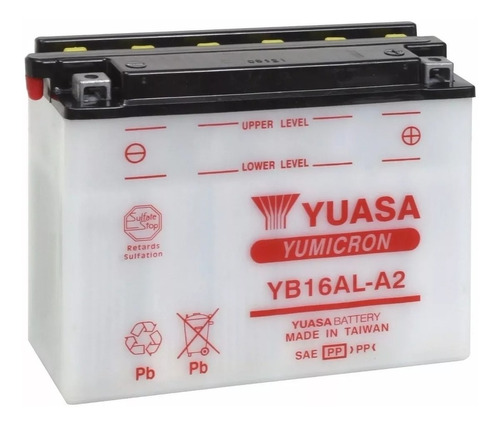 Bateria Yuasa Yb16al A2 La Cuadra Motos 