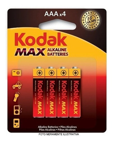 96 Pilhas Alcalina Aa Promoção Kodak Max-cartela C/8original