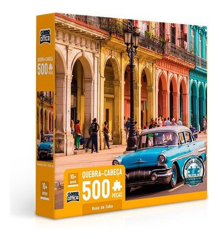 Quebra Cabeça Puzzle 500 Peças Ruas De Cuba Toyster