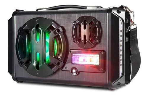 Imagem 1 de 1 de Caixa Som Maleta Superbass 30w Led Vm-p3201 Infokit - Preto