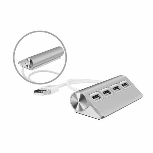 Hub Usb Mac Aluminio Macbook Y Pc X 4 Windows Apple