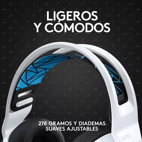 Auriculares Gamer Inalámbricos Logitech G Series G733 Blanco Con Luz — AMV  Store