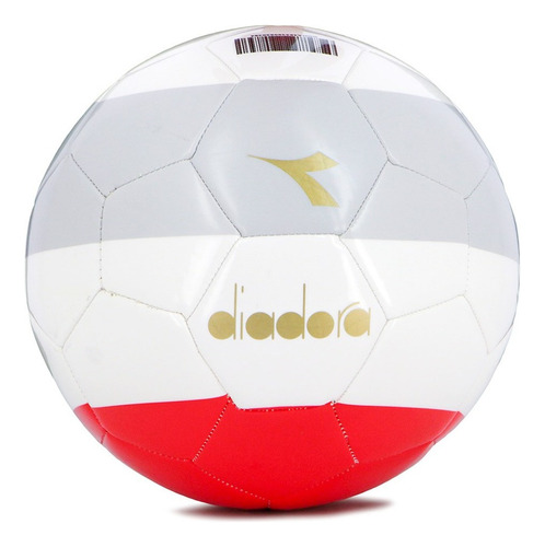 Diadora Pelota Futbol Doha N°5 Color Rojo-gris