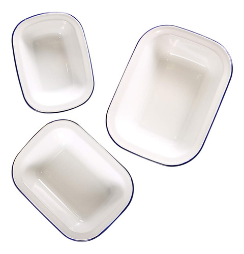 Sarten Para Asar Webake Enamelware, Paquete De 3 Unidades...