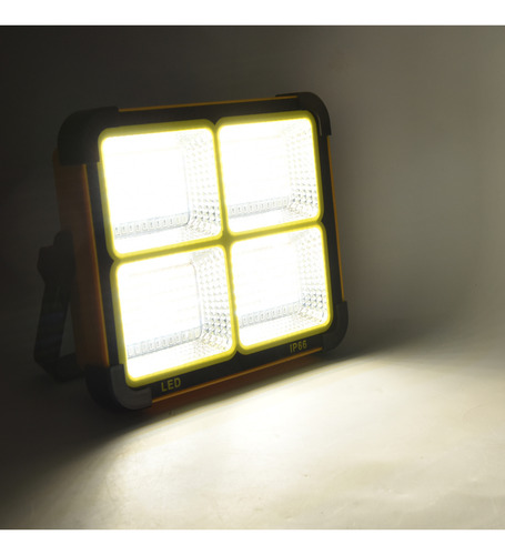 Led De Trabajo Solar De 4 Modos, Recargable, 1000 W, Resiste
