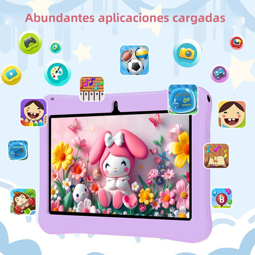 Tablet Para Niños Hancdon F06 7 Pulgadas 6g+128g Memoria Con Android 12 10 Core Android 12 ,wifi,3800mah, 5mp+13mp ,con Tablet Funda