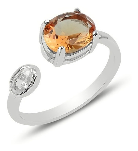 Bonito Anillo De Plata .925 Óvalo Piedra Zultanita Natural