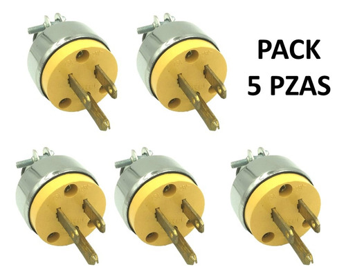 Enchufe 110v 15 Amp 2 Polos + Tierra Nema 5-15 Tienda Fisica
