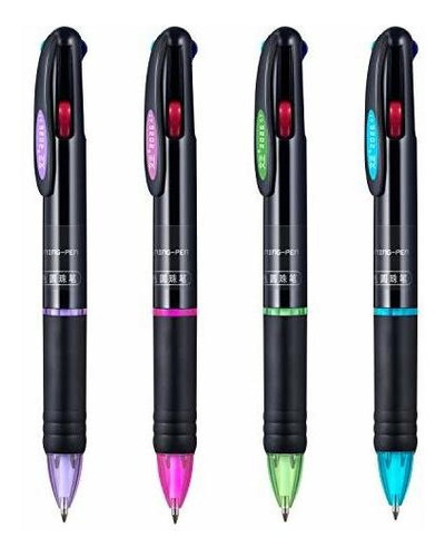 Bolígrafo - 4 Pack 0.7mm 4-in-1 Multicolor Ballpoint Pen 4-c