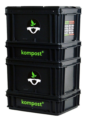 Compostera Urbana Balcón Lombrices Compost 40 L 2 Lixi K C