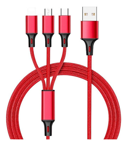 Cable De Datos De Uno A Tres Para La Carga Rápida De Huawei