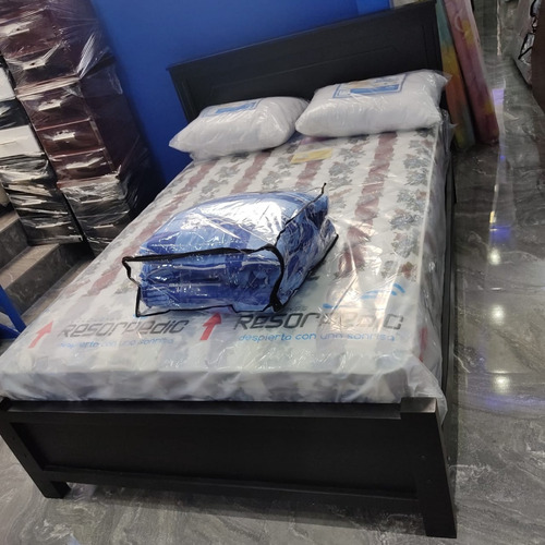Colchon 2 Plazas + Cama O Bases + Edredón + Almohadas+ Envio