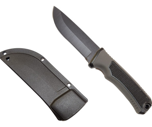 Cuchillo Tactico Militar Pavonado Nautica Pesca Caza Funda 