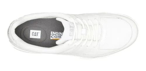 Zapatilla Cuero Mujer Watchful Blanco Cat Cuotas sin inter s