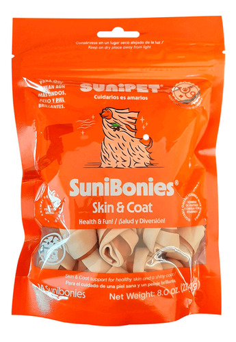 Sunipet® Sunibonies Piel Y Pelaje Para Perros 192grs