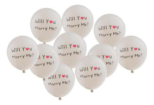 5 X 10x Globos De Látex Will You Marry Me, Accesorios Para