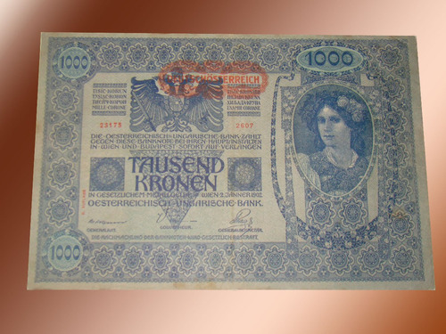 Billete 1.000 Coronas (tausend Kronen) De Austria