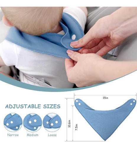 Yoofoss Baberos 10 Pack Bandana Suave Y Absorbente...