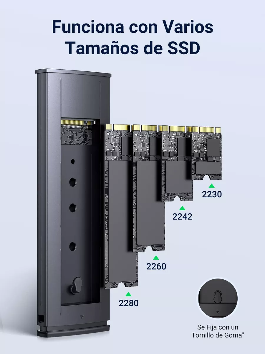 Tercera imagen para búsqueda de adaptador ssd m2 a usb