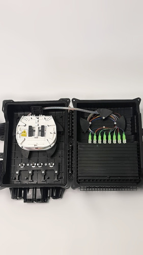 Imagen 2 de 3 de Nap Silver Con Bandeja De Empalme Para 16 Sc/apc Con Splitte