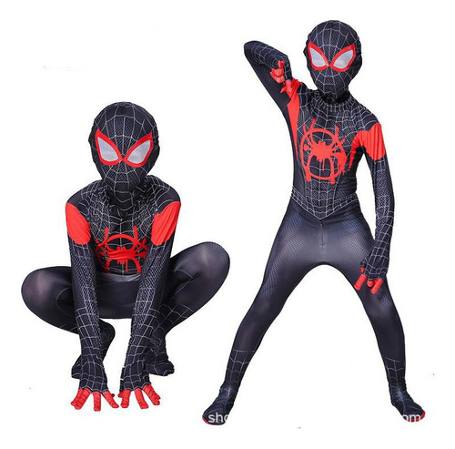 Traje Infantil Disfraz Spider-man Miles Morales