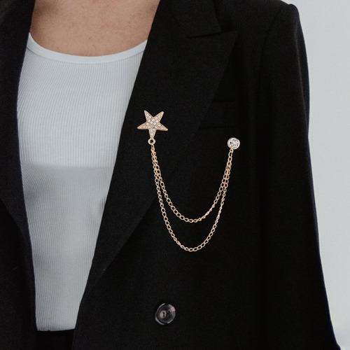 3 X 6x Broche Para Hombre Broche De Cadena Colgante 3 Piezas