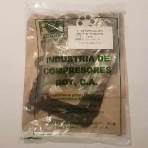 Kit De Reparación De Compresor Midland 1300 Mayor. Completo