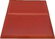 Comprar Azulejo Ceramica Acuarela Subway 10x20 Bisel Rojo