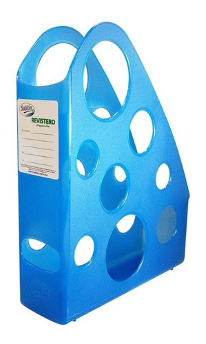 Revistero Sablon 4 Piezas Color Azul