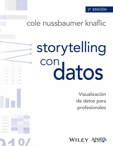 Storytelling Con Datos: Visualización de datos para profesionales, de Cole Nussbaumer Knaflic., vol. 0.0. Editorial Anaya Multimedia, tapa blanda, edición 2.0 en español, 2017