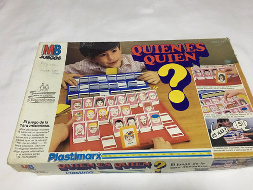 Juego De Mesa Adivina Quien Pastimarx Vintage (raro)