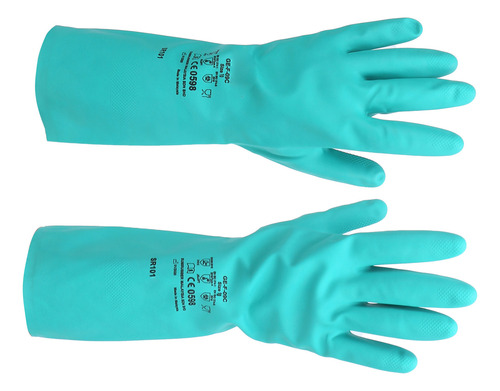 Guantes De Protección: 1 Par De Caucho De Nitrilo Resistente