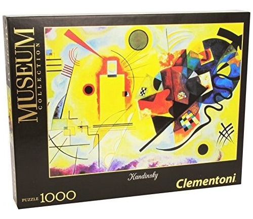 Clementoni Yellow Red Blue  Piezas Wassily Kandinsky Jig