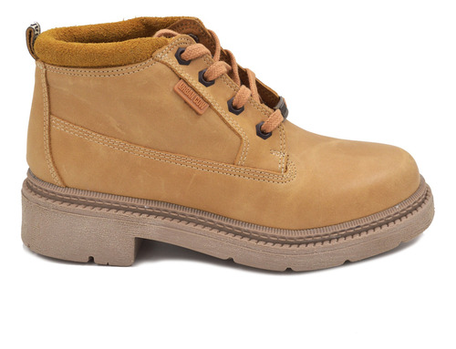 Borcego Corto Mujer Wallace Urban Cow Cuero Comodo Moda