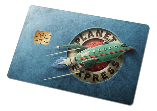 Sticker Para Tarjeta Credito/debito - Planet Express Futura