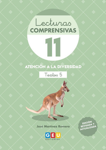 Lecturas comprensivas 11, de Martínez Romero, José. Editorial GEU, tapa blanda en español