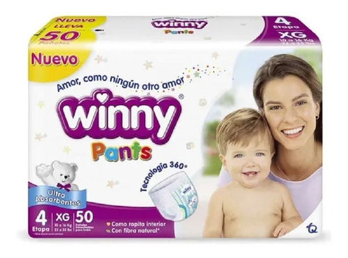 Pañales Winny Pants Etapa 4x100 - Unidad a $2938