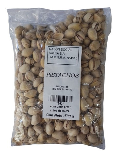 Pistachos Con Cascara 500g